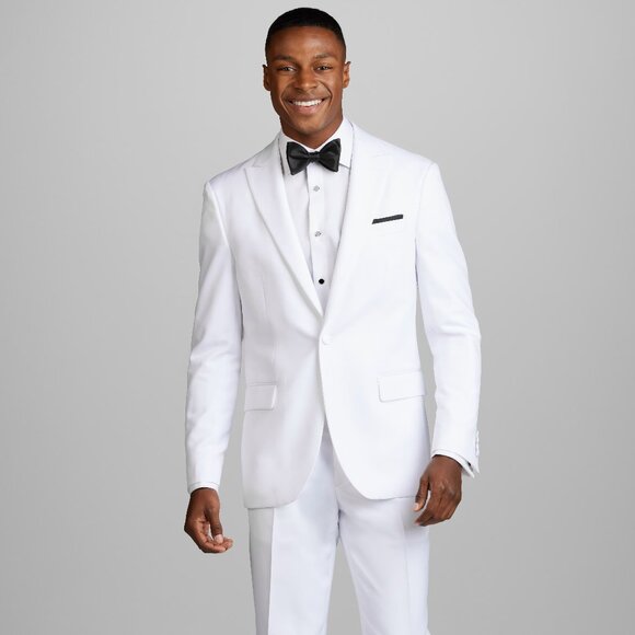 NEW Jos. A. Bank Slim Fit White Tuxedo Suit Jacket - Picture 1 of 5